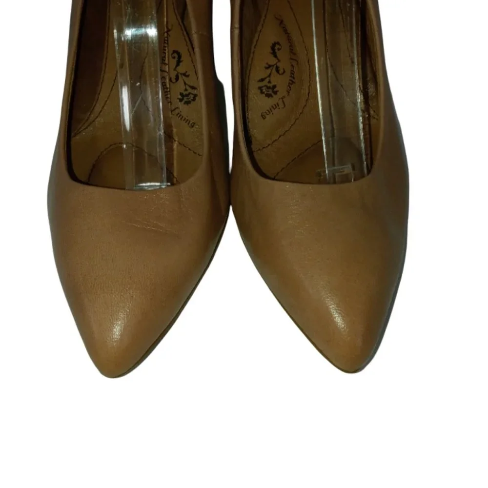 Sofft Leather Pumps Light Brown Shoes Women's Size 8.5 M‎